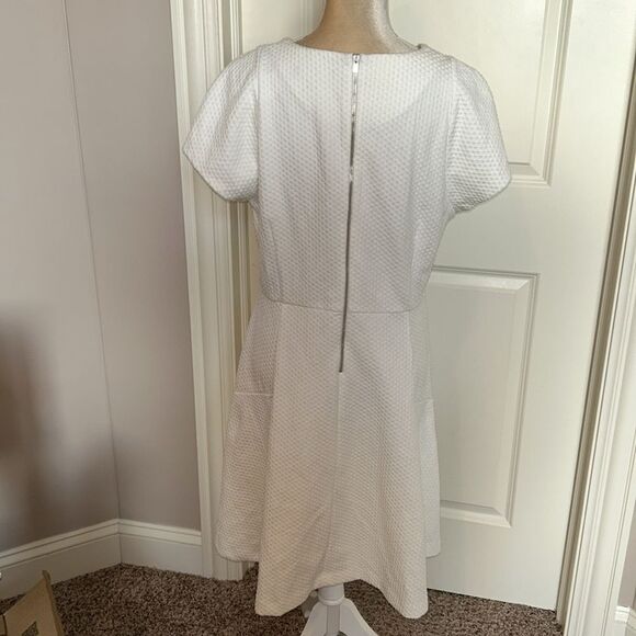 NWT Banana Republic DIAMOND JACQUARD FIT-AND-FLARE Dress (size 16) - Picture 11 of 11